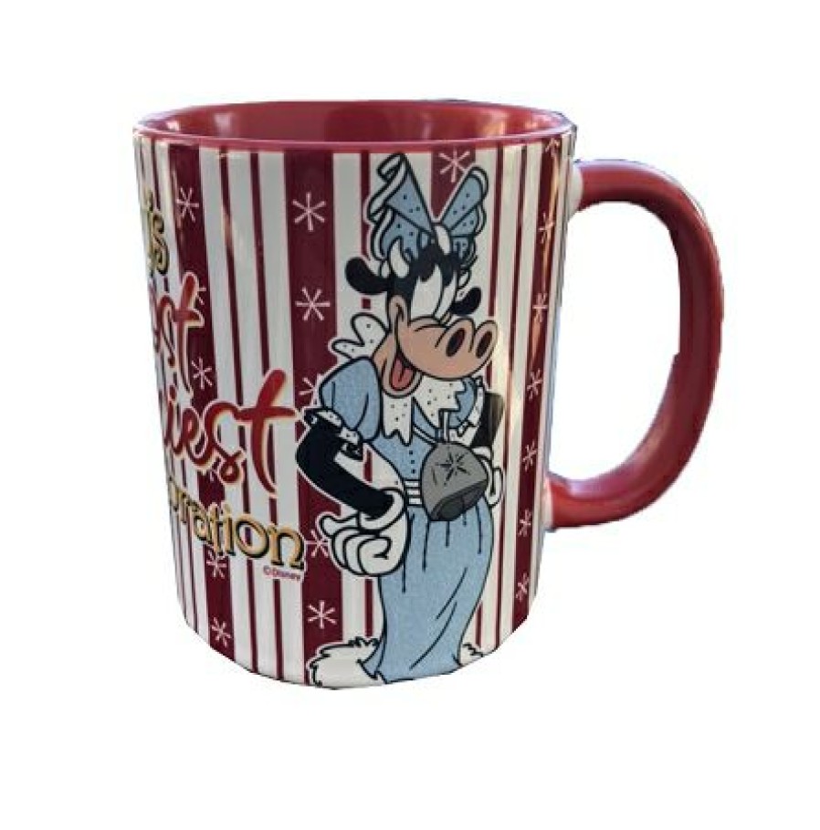 Mugs * | Disney Coffee Mug Mickey'S Most Merriest Celebration Goofy Excellent Quality