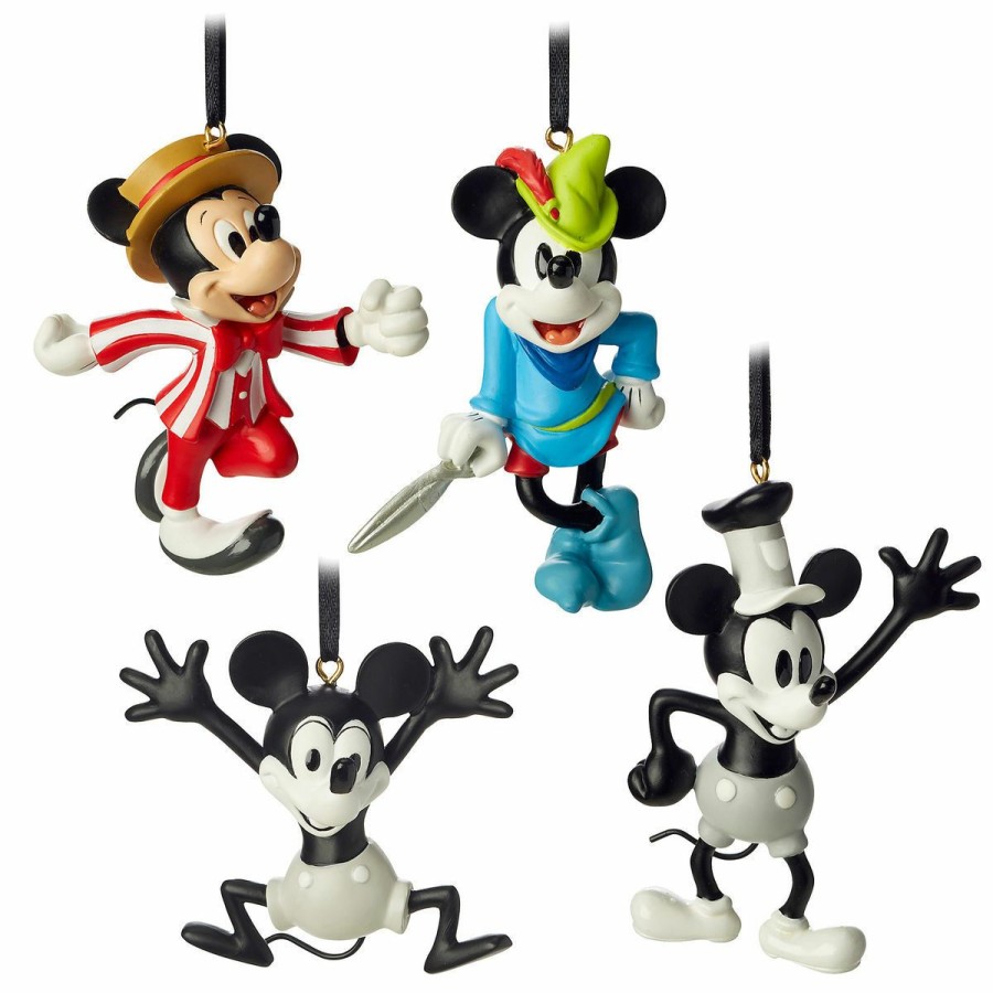 Christmas Ornaments * | Disney Ornament Set Mickey Mouse Through The Years Set 1 Discounts