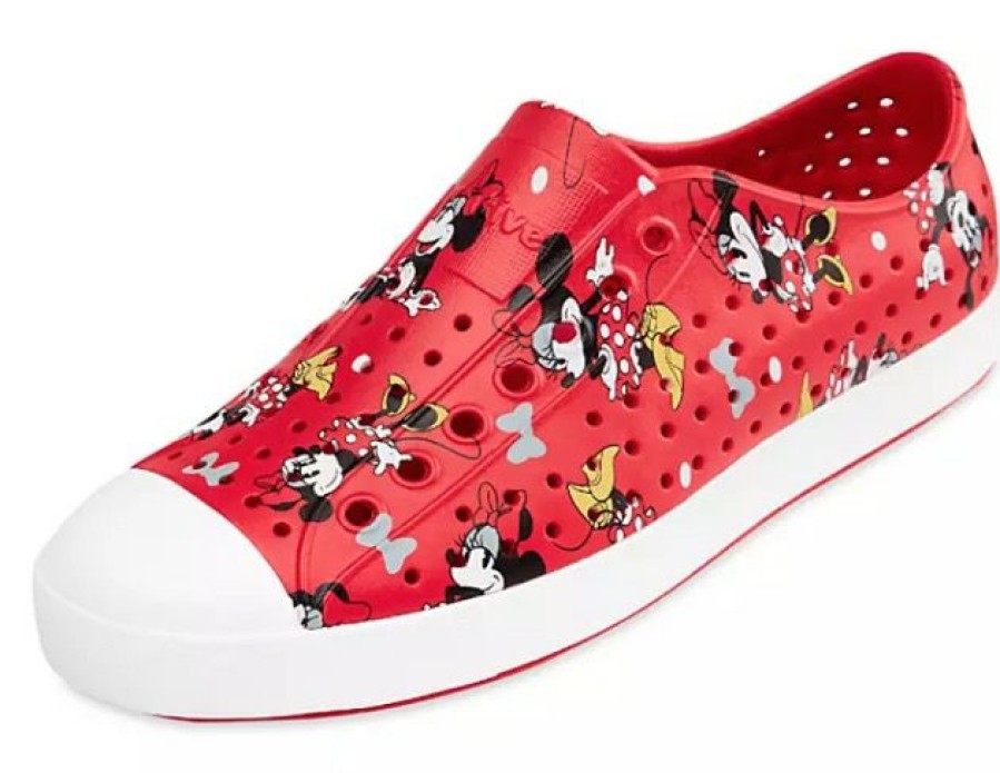 Apparel * | Disney Native Shoes For Women Minnie Mouse Red Bargain Sale