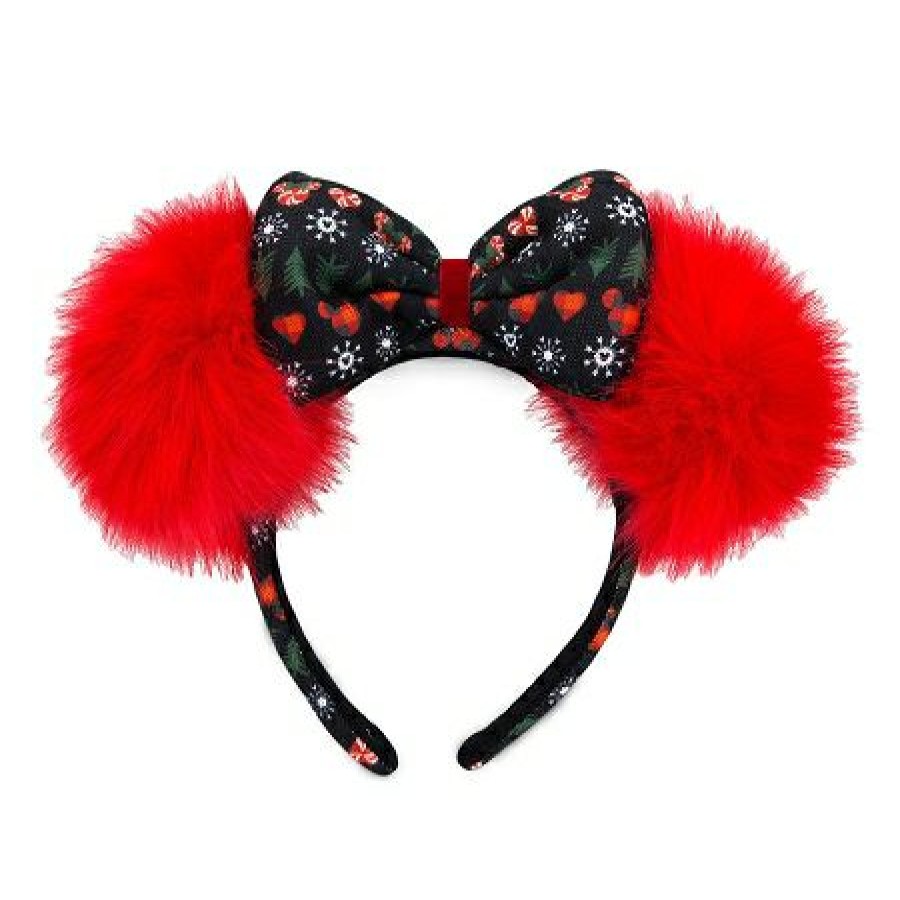 Apparel * | Disney Ears Headband Hat Holiday Minnie Mouse Pom Pom Ears Best Quality