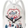 Apparel * | Disney Loungefly Backpack Mickey And Minnie Mouse Holiday 100% Guarantee