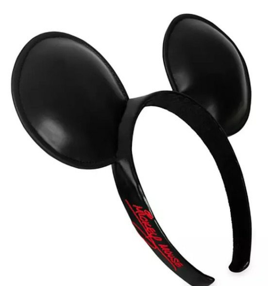 Apparel * | Disney Ears Headband Mickey Mouse Simulated Leather Excellent Quality