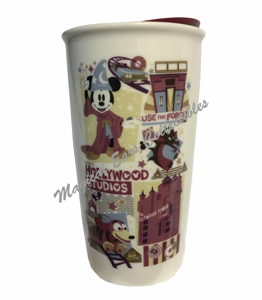 Mugs * | Disney Travel Tumbler Starbucks Hollywood Studios Park Icons New