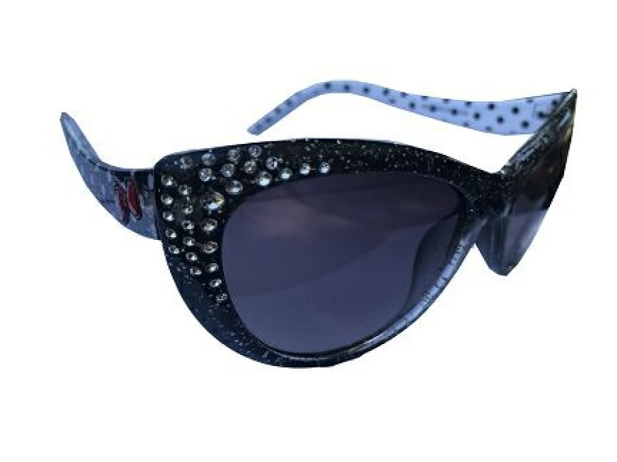 Apparel * | Disney Sunglasses Minnie Mouse Polka Dot Jeweled Classical