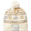 Apparel * | Disney Knit Beanie For Adults Disney Parks Silver And Gold New Threads