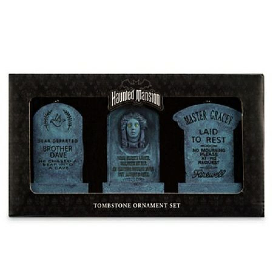 Christmas Ornaments * | Disney Christmas Ornament Set The Haunted Mansion Tombstones Lower Prices