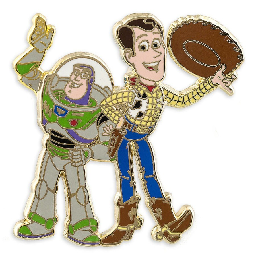 Figures And Collectibles * | Disney Toy Story Pin Woody And Buzz Lightyear Best-Selling