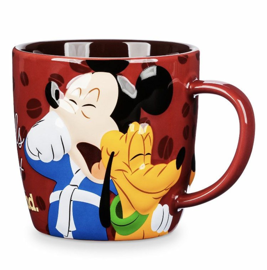 Mugs * | Disney Coffee Mug Mickey And Pluto Portrait Coffee And Friends Outlet